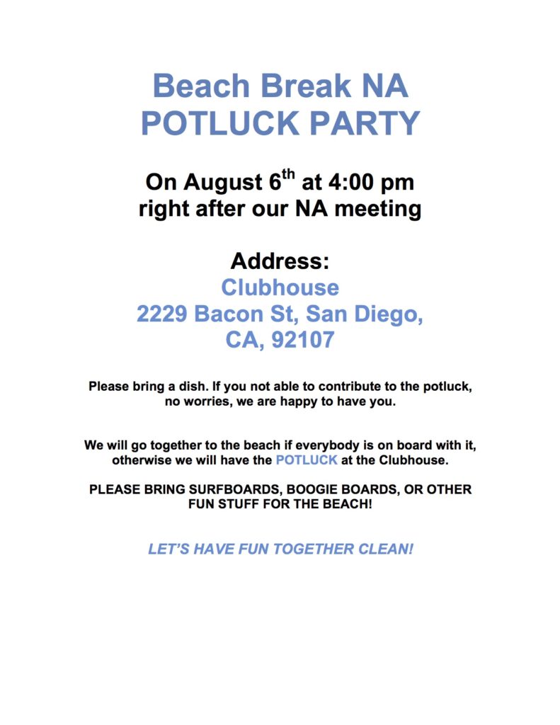 Beach Break Potluck