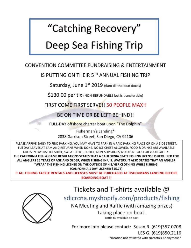 Deep Sea Fishing Trip – Welcome to San Diego Narcotics Anonymous