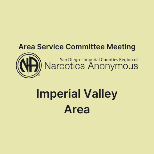 Imperial Valley Area Service Committee Meeting