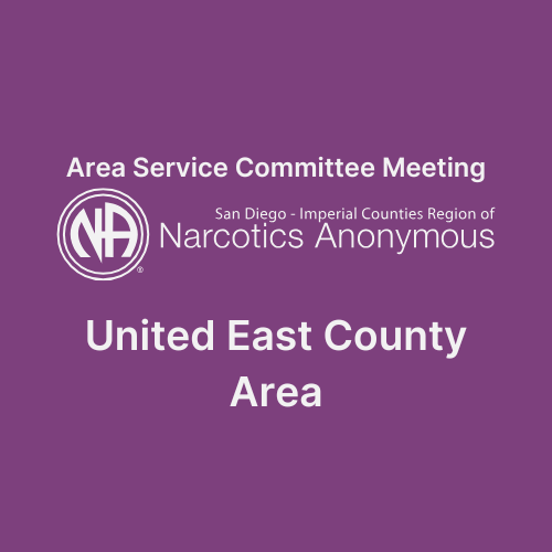 United East County Area Service Committee Meeting