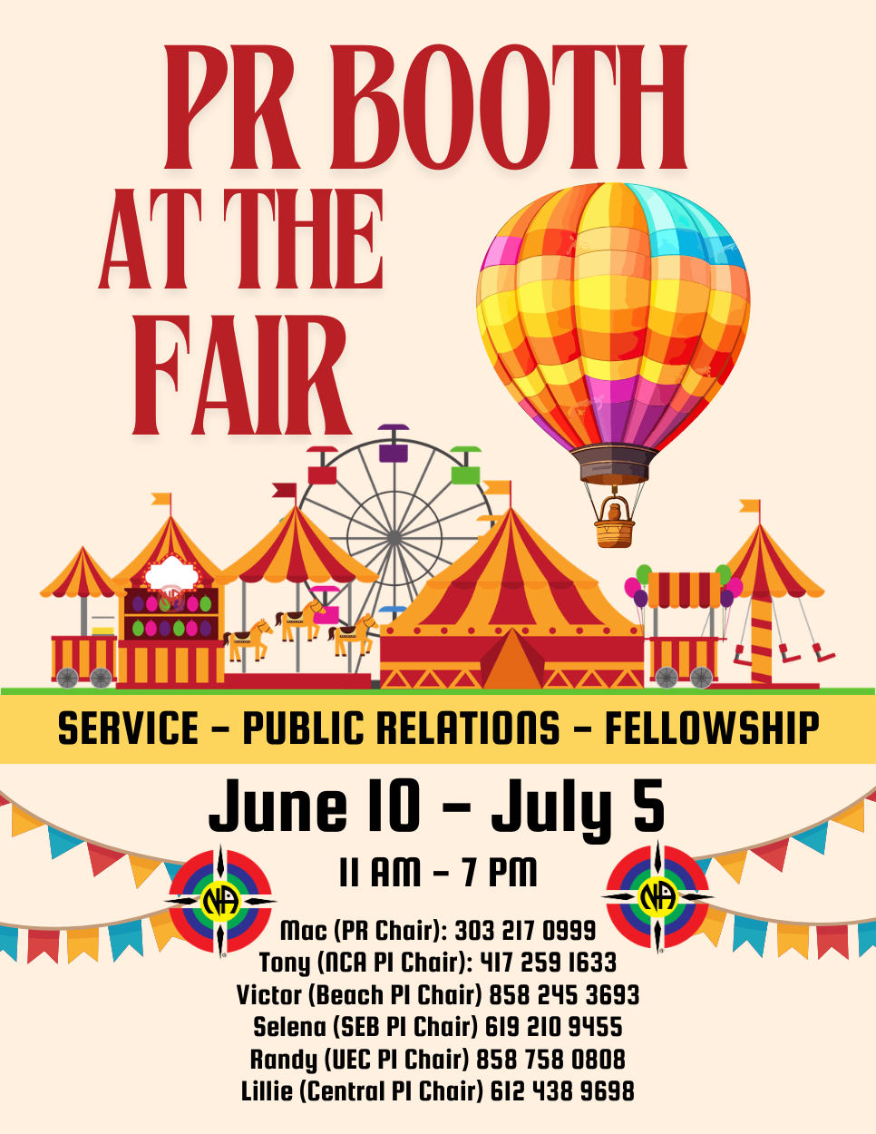 Public Relations Booth at the San Diego County Fair