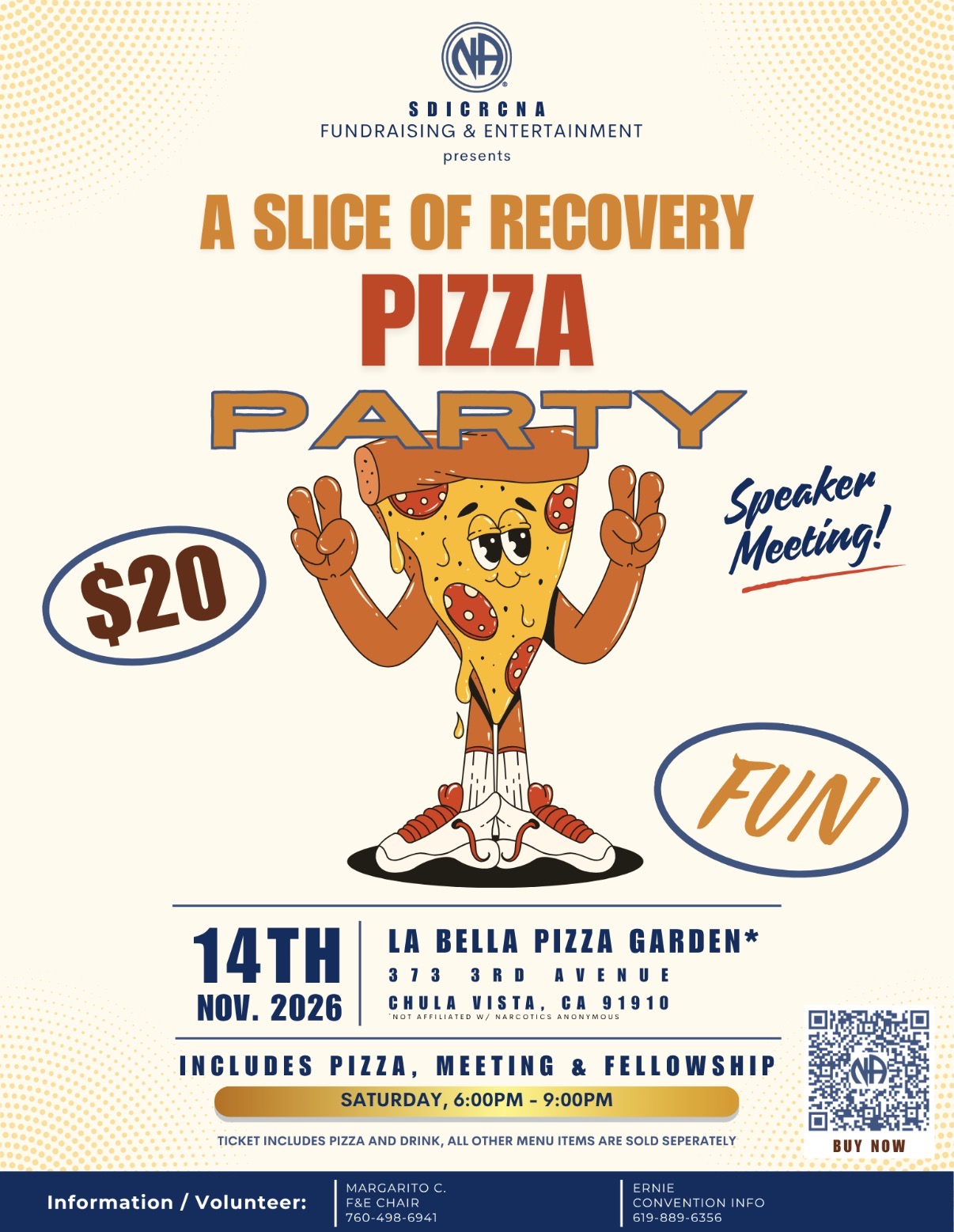 Slice of Recovery Pizza Party